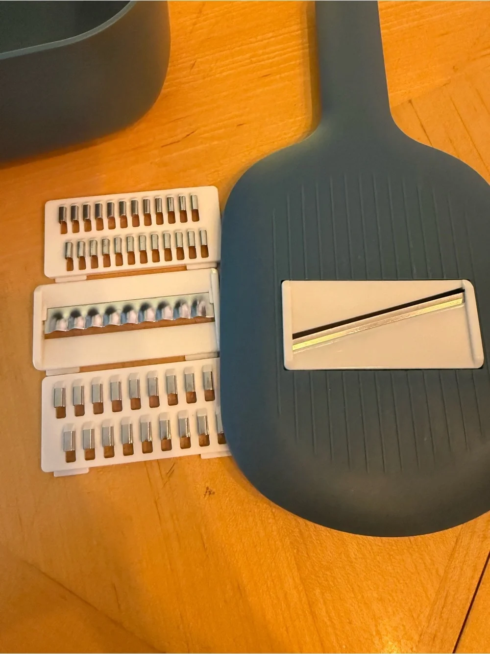 Multipurpose Handheld Grater & Drain Basket - Teal